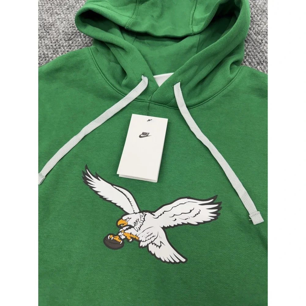 Philadelphia Eagles Men's 2XL Nike Throwback Logo Kelly Green Hoodie - *Read*